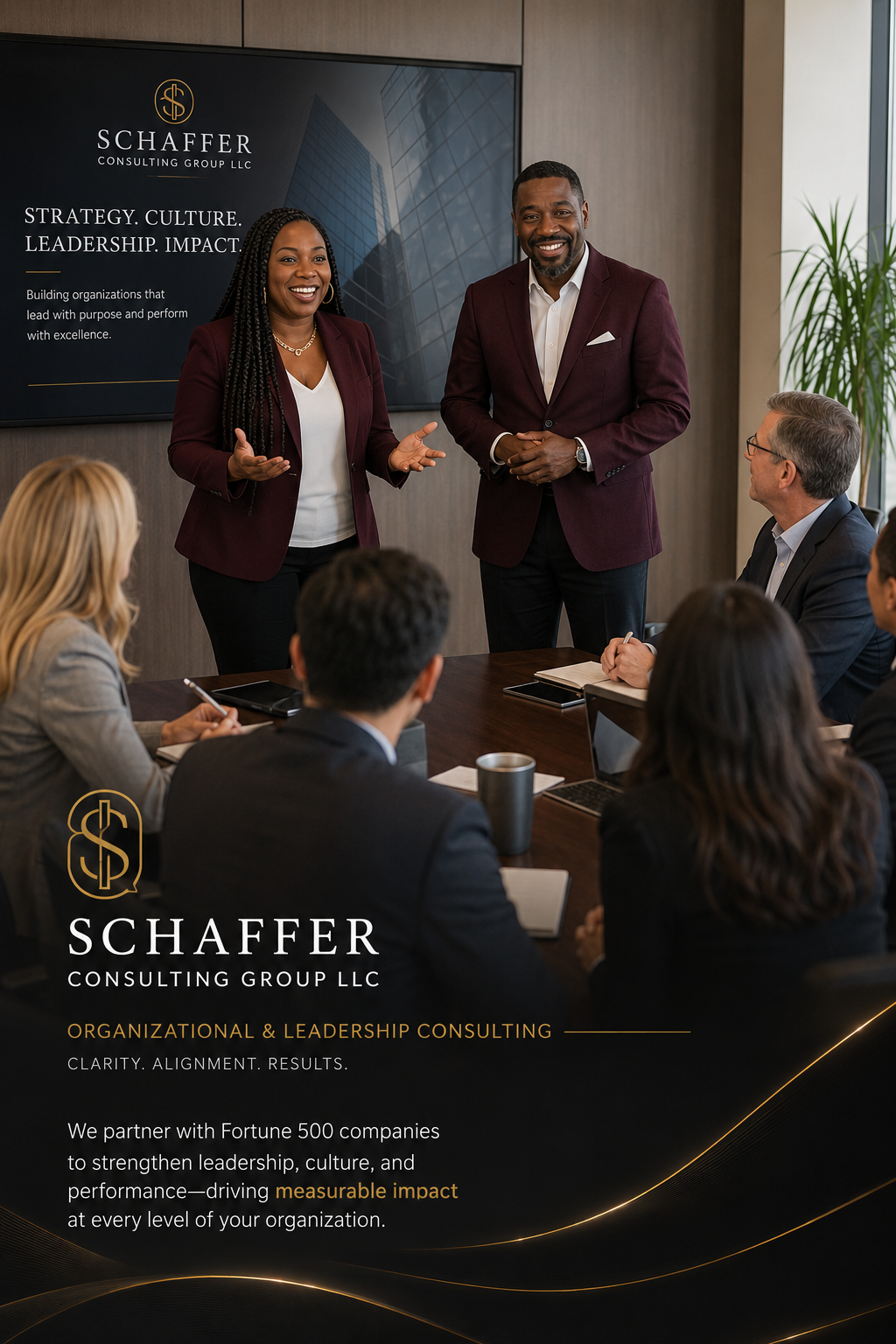 Theo and Patrice Schaffer leading an organizational team — Schaffer Leadership & Systems™